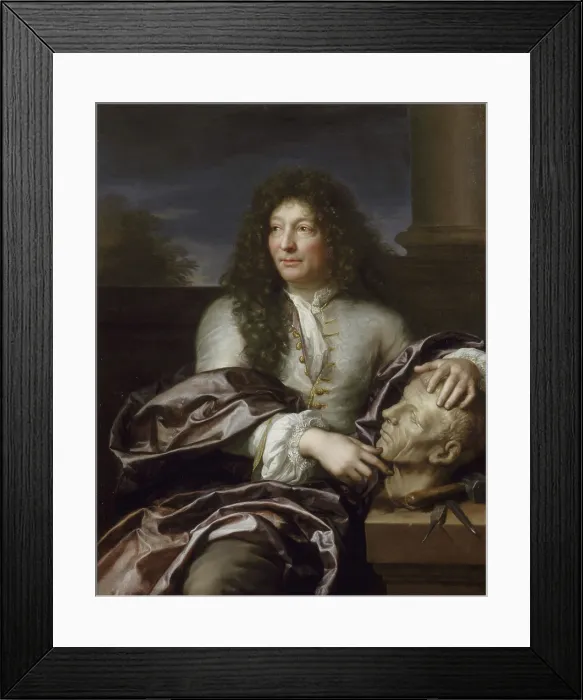 Framed Print : Portrait of the sculptor Francois Girardon (1628-1715), 1683. Creator: Revel, Gabriel (1643-1712) Framed Print : Portrait of the sculptor Francois Girardon (1628-1715), 1683. Creator: Revel, Gabriel (1643-1712)