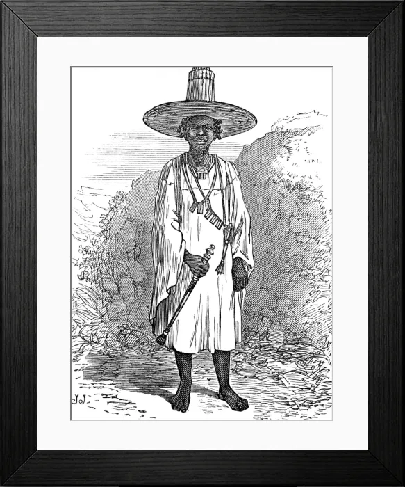 Framed Print : The Ashantee War - sketches by our special artist: a sketch at Sierra Leone, 1874. Creator: Unknown Framed Print : The Ashantee War - sketches by our special artist: a sketch at Sierra Leone, 1874. Creator: Unknown