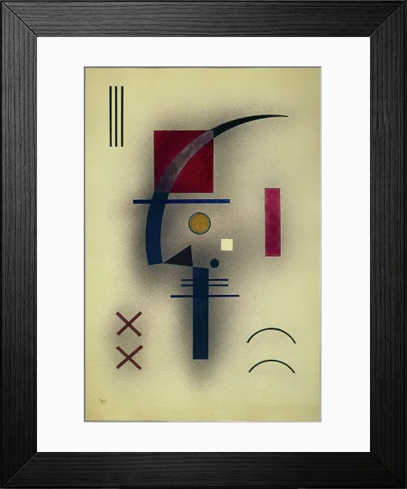 Framed Print : Kleines Weiss (Small White), 1928. Creator: Kandinsky, Wassily Vasilyevich (1866-1944) Framed Print : Kleines Weiss (Small White), 1928. Creator: Kandinsky, Wassily Vasilyevich (1866-1944)