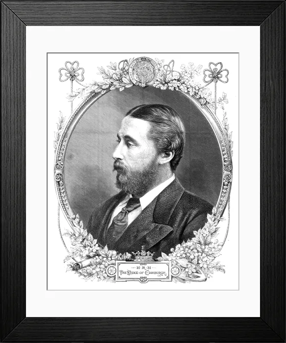 Framed Print : H.R.H. the Duke of Edinburgh, 1874. Creator: Unknown Framed Print : H.R.H. the Duke of Edinburgh, 1874. Creator: Unknown