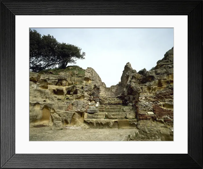 Framed Print : Ruins of the Oracle of the Cumaean Sibyl, Cumae, Italy, 2000. Creator: LTL Framed Print : Ruins of the Oracle of the Cumaean Sibyl, Cumae, Italy, 2000. Creator: LTL