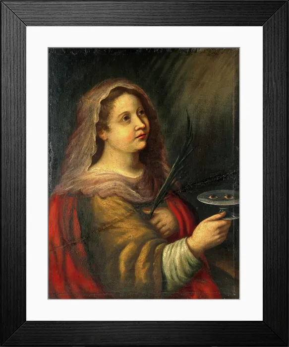 Framed Print : Saint Lucy. Creator: Unknown Framed Print : Saint Lucy. Creator: Unknown