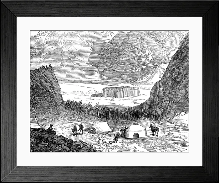 Framed Print : The Yarkund Mission: Fort of Shahid-Ulla-Khoja, on the Karakash, 1874. Creator: Unknown Framed Print : The Yarkund Mission: Fort of Shahid-Ulla-Khoja, on the Karakash, 1874. Creator: Unknown