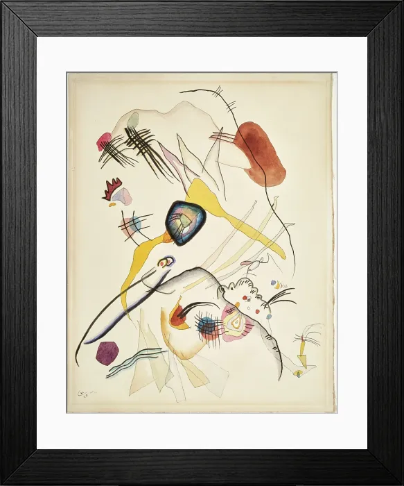 Framed Print : Promenade, 1920. Creator: Kandinsky, Wassily Vasilyevich (1866-1944) Framed Print : Promenade, 1920. Creator: Kandinsky, Wassily Vasilyevich (1866-1944)