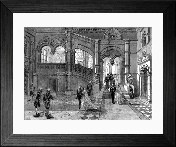 Framed Print : Sketches in Moscow, by our special artist: staircase in the ancient part of the Kremlin, 1874. Creator: Unknown Framed Print : Sketches in Moscow, by our special artist: staircase in the ancient part of the Kremlin, 1874. Creator: Unknown