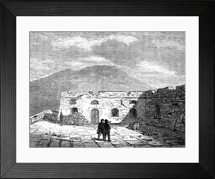 Framed Print : Sketches at Cartagena after the Siege: inside Fort Atalaya, 1874. Creator: Unknown Framed Print : Sketches at Cartagena after the Siege: inside Fort Atalaya, 1874. Creator: Unknown
