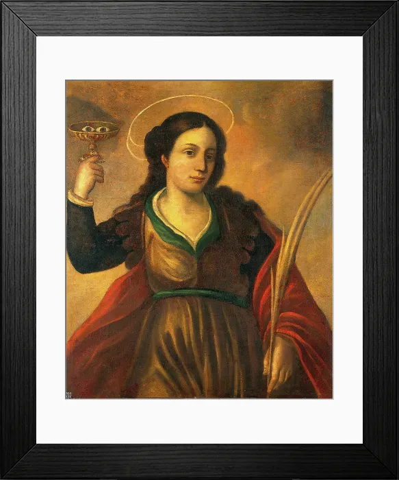 Framed Print : Saint Lucy, c16th century. Creator: Unknown Framed Print : Saint Lucy, c16th century. Creator: Unknown