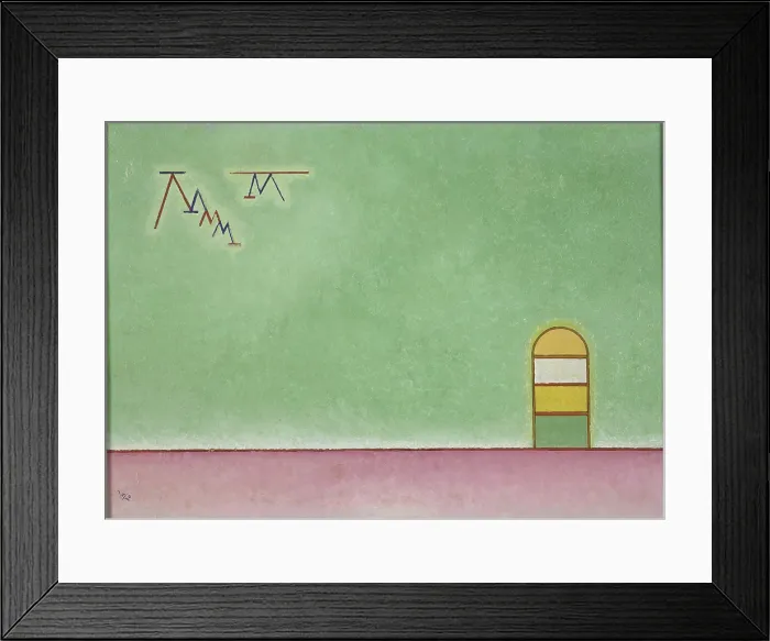 Framed Print : Grunleer (Empty Green), 1930. Creator: Kandinsky, Wassily Vasilyevich (1866-1944) Framed Print : Grunleer (Empty Green), 1930. Creator: Kandinsky, Wassily Vasilyevich (1866-1944)
