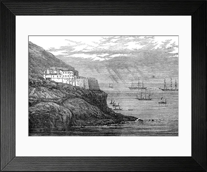 Framed Print : The Fortifications of St. Helena: Munden's Fort, 1874. Creator: Unknown. The Fortifications of St. Helena: Munden's Fort, 1874. Creator: Unknown Framed Print : The Fortifications of St. Helena: Munden's Fort, 1874. Creator: Unknown. The Fortifications of St. Helena: Munden's Fort, 1874. Creator: Unknown