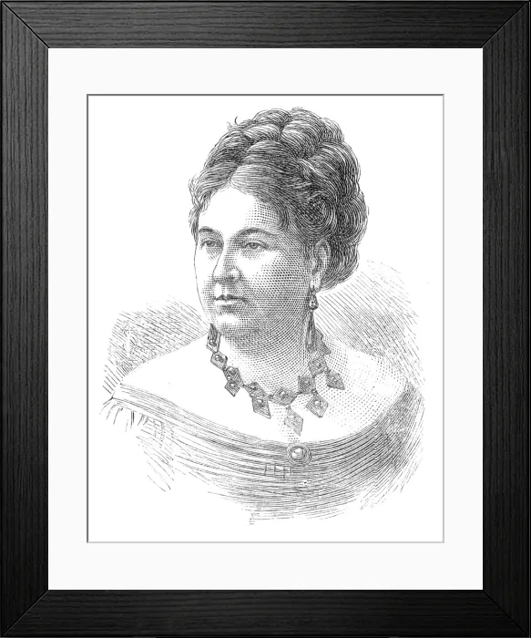 Framed Print : The late Madame Parepa-Rosa, 1874. Creator: Unknown Framed Print : The late Madame Parepa-Rosa, 1874. Creator: Unknown
