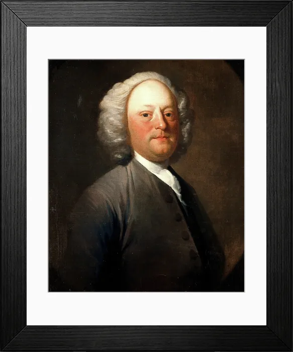 Framed Print : Edmund Watson (1696-1774), physician at Stockport, c1730s. Creator: Hamlet Winstanley Framed Print : Edmund Watson (1696-1774), physician at Stockport, c1730s. Creator: Hamlet Winstanley