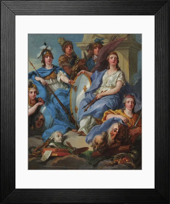 Framed Print : Allegorical portrait of Louis XV. Creator: Van Loo, Amedee (1719-1795) Framed Print : Allegorical portrait of Louis XV. Creator: Van Loo, Amedee (1719-1795)