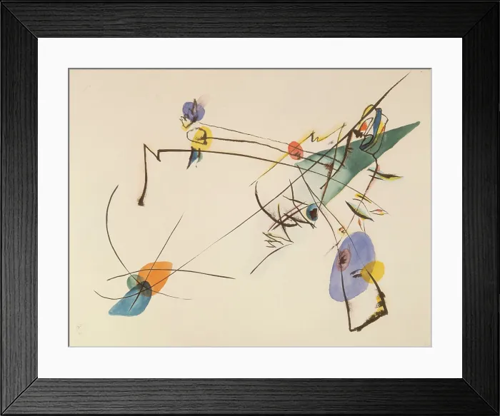 Framed Print : Einfach (Simply), 1916. Creator: Kandinsky, Wassily Vasilyevich (1866-1944) Framed Print : Einfach (Simply), 1916. Creator: Kandinsky, Wassily Vasilyevich (1866-1944)