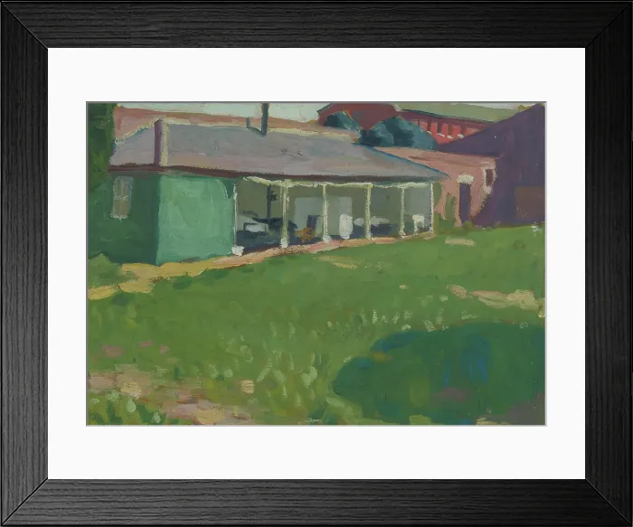 Framed Print : Royal Naval Hospital, Haslar: ward for open-air treatment, c1918. Creator: Jan Gordon Framed Print : Royal Naval Hospital, Haslar: ward for open-air treatment, c1918. Creator: Jan Gordon