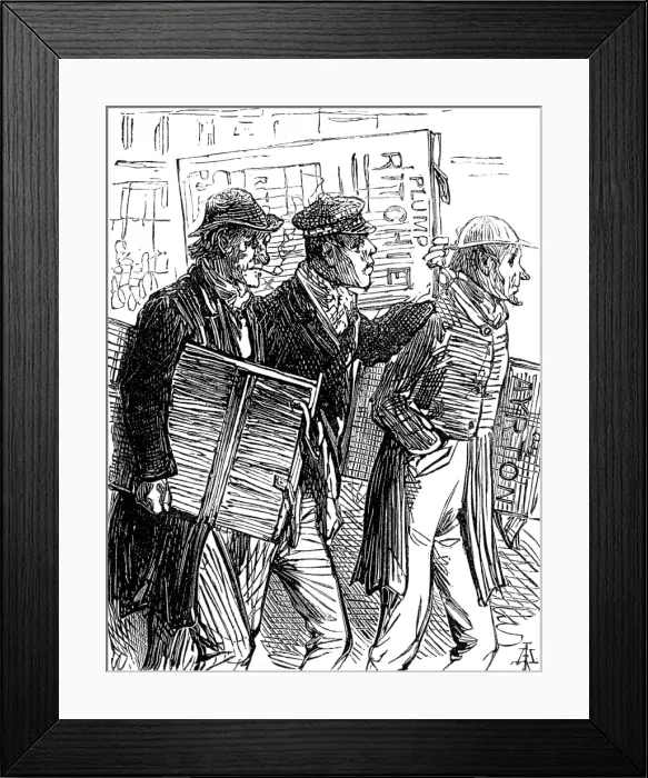 Framed Print : Metropolitan Boroughs election sketches: after the battle, 1874. Creator: Unknown Framed Print : Metropolitan Boroughs election sketches: after the battle, 1874. Creator: Unknown