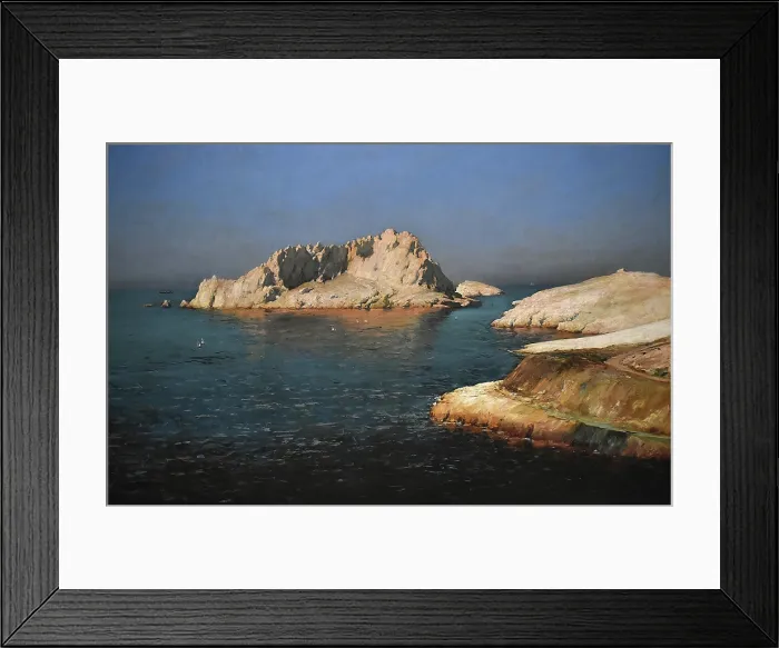 Framed Print : L'ile Maire, 1880. Creator: Olive, Jean-Baptiste (1848-1936). L'ile Maire, 1880. Creator: Olive, Jean-Baptiste (1848-1936) Framed Print : L'ile Maire, 1880. Creator: Olive, Jean-Baptiste (1848-1936). L'ile Maire, 1880. Creator: Olive, Jean-Baptiste (1848-1936)