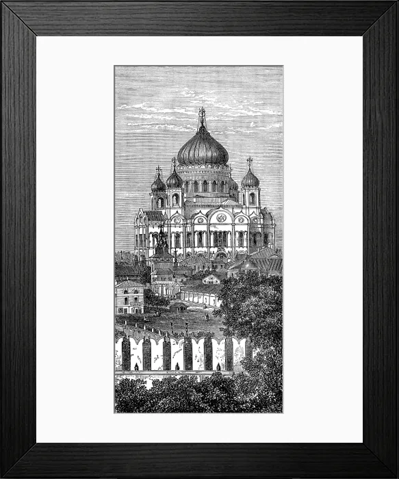 Framed Print : Sketches in Moscow, by our special artist: the Church of the Saviour, 1874. Creator: Unknown Framed Print : Sketches in Moscow, by our special artist: the Church of the Saviour, 1874. Creator: Unknown