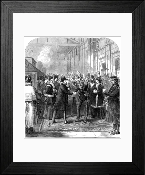 Framed Print : Marriage of the Duke of Edinburgh: arrival of the Prince and Princess of Wales, St. Petersburg, 1874 Creator: Unknown Framed Print : Marriage of the Duke of Edinburgh: arrival of the Prince and Princess of Wales, St. Petersburg, 1874 Creator: Unknown