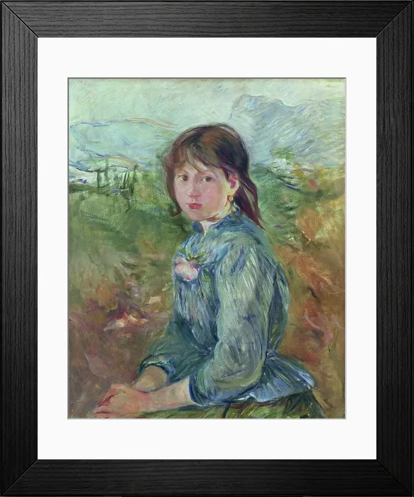 Framed Print : La Petite Nicoise (The Small Girl from Nice), 1889. Creator: Morisot, Berthe (1841-1895) Framed Print : La Petite Nicoise (The Small Girl from Nice), 1889. Creator: Morisot, Berthe (1841-1895)