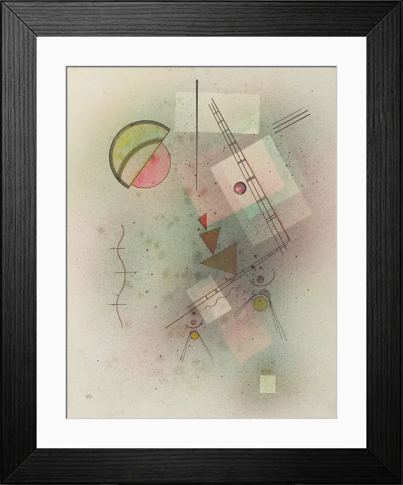 Framed Print : Gruner Duft (Green Smell), 1929. Creator: Kandinsky, Wassily Vasilyevich (1866-1944)