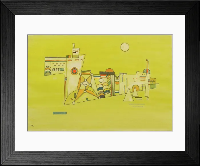 Framed Print : Zartes Gelb (Tender Yellow), 1927. Creator: Kandinsky, Wassily Vasilyevich (1866-1944) Framed Print : Zartes Gelb (Tender Yellow), 1927. Creator: Kandinsky, Wassily Vasilyevich (1866-1944)