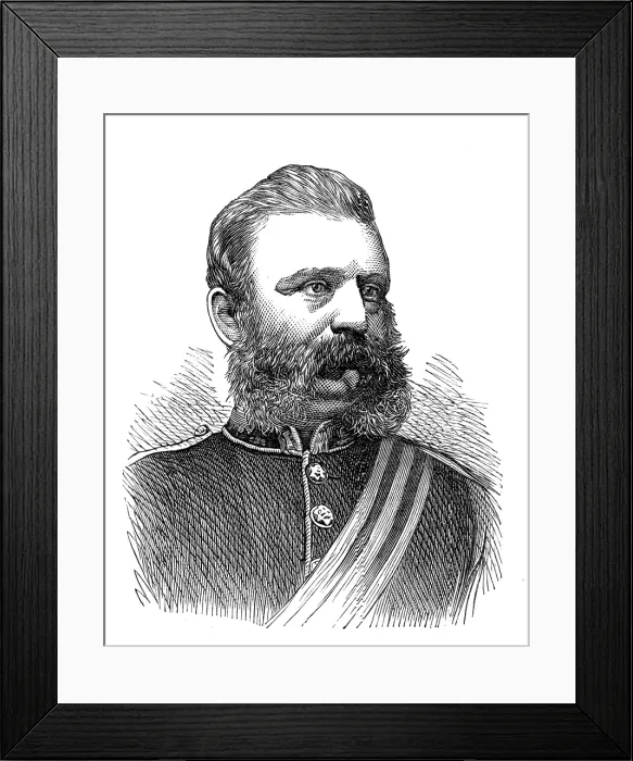 Framed Print : The late Captain Nicol, 1874. Creator: Unknown Framed Print : The late Captain Nicol, 1874. Creator: Unknown