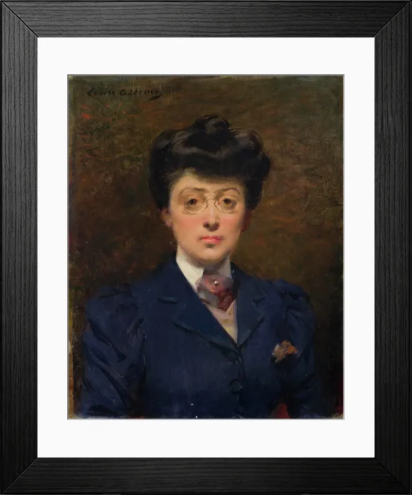 Framed Print : Self-portrait, Second Half of the 19th century. Creator: Abbema, Louise (1853-1927) Framed Print : Self-portrait, Second Half of the 19th century. Creator: Abbema, Louise (1853-1927)