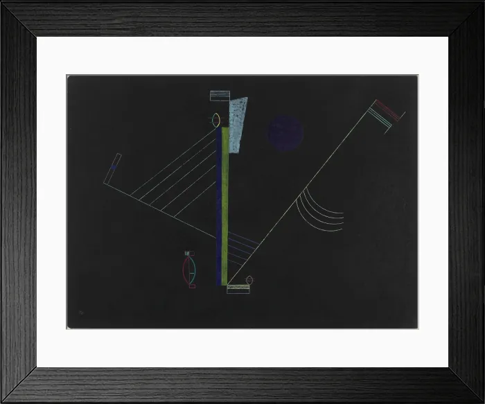 Framed Print : Zweiseitig Gespannt (Tense in Both Directions), 1933. Creator: Kandinsky, Wassily Vasilyevich (1866-1944) Framed Print : Zweiseitig Gespannt (Tense in Both Directions), 1933. Creator: Kandinsky, Wassily Vasilyevich (1866-1944)