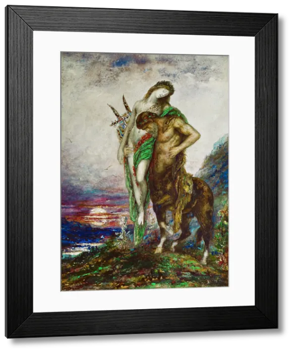 Framed Print : Dead Poet Carried by a Centaur, c1890. Creator: Moreau, Gustave (1826-1898) Framed Print : Dead Poet Carried by a Centaur, c1890. Creator: Moreau, Gustave (1826-1898)