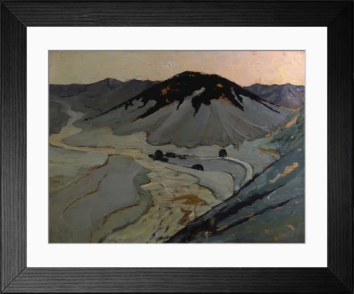 Framed Print : Egyptian landscape, 1895. Creator: Cottet, Charles (1863-1925) Framed Print : Egyptian landscape, 1895. Creator: Cottet, Charles (1863-1925)