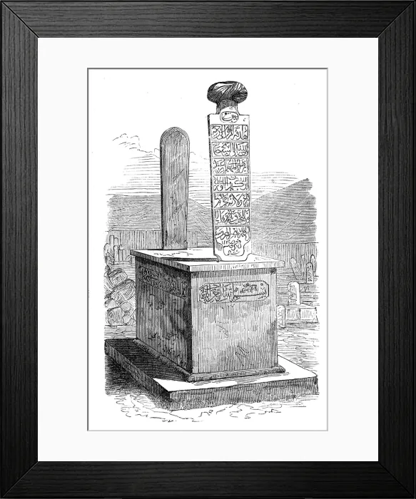 Framed Print : Burckhardt's Tomb at Cairo, 1874. Creator: Unknown. Burckhardt's Tomb at Cairo, 1874. Creator: Unknown Framed Print : Burckhardt's Tomb at Cairo, 1874. Creator: Unknown. Burckhardt's Tomb at Cairo, 1874. Creator: Unknown