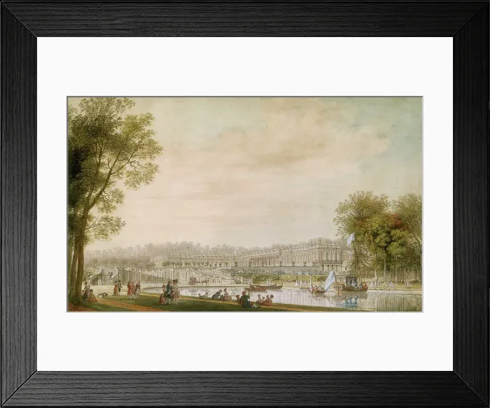 Framed Print : Vue du Grand Trianon, 1780. Creator: Lespinasse, Louis-Nicolas de (1734-1808) Framed Print : Vue du Grand Trianon, 1780. Creator: Lespinasse, Louis-Nicolas de (1734-1808)