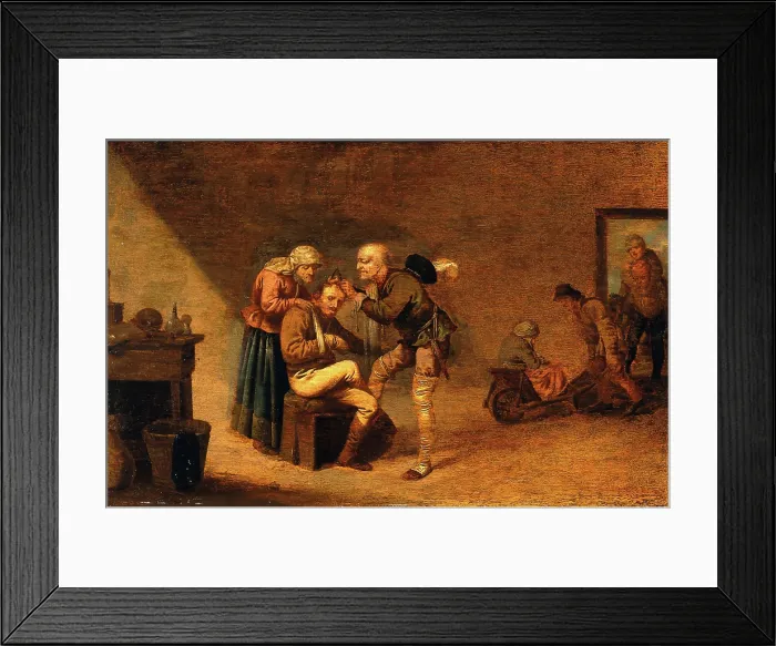 Framed Print : A surgeon attending to a man's head, c1630s. Creator: Pieter Jansz. Quast. A surgeon attending to a man's head, c1630s. Creator: Pieter Jansz. Quast Framed Print : A surgeon attending to a man's head, c1630s. Creator: Pieter Jansz. Quast. A surgeon attending to a man's head, c1630s. Creator: Pieter Jansz. Quast