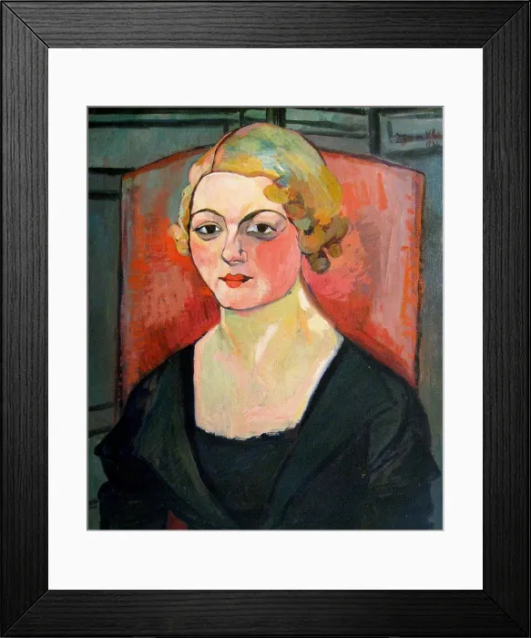 Framed Print : Portrait of Genevieve Carmax-Zoegger, 1936. Creator: Valadon, Suzanne (1865-1938) Framed Print : Portrait of Genevieve Carmax-Zoegger, 1936. Creator: Valadon, Suzanne (1865-1938)
