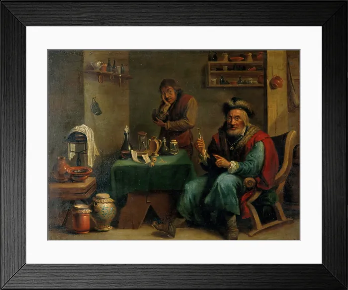 Framed Print : A surgeon who has extracted a tooth, c1680s. Creator: Teniers, David, 1610-1690 (After) Framed Print : A surgeon who has extracted a tooth, c1680s. Creator: Teniers, David, 1610-1690 (After)