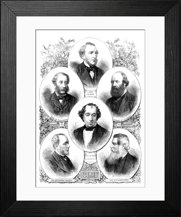 Framed Print : The New Cabinet, 1874. Creator: Unknown Framed Print : The New Cabinet, 1874. Creator: Unknown
