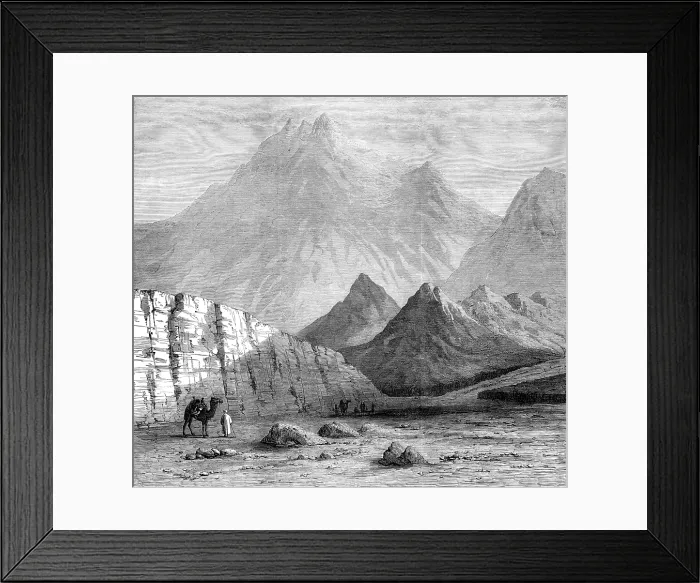 Framed Print : Jebel-El-Nur, regarded by Dr. Beke as Mount Sinai, 1874. Creator: Unknown Framed Print : Jebel-El-Nur, regarded by Dr. Beke as Mount Sinai, 1874. Creator: Unknown