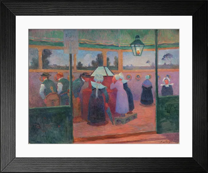 Framed Print : The Magic Lantern. Creator: Du Puigaudeau, Ferdinand (1864-1930) Framed Print : The Magic Lantern. Creator: Du Puigaudeau, Ferdinand (1864-1930)