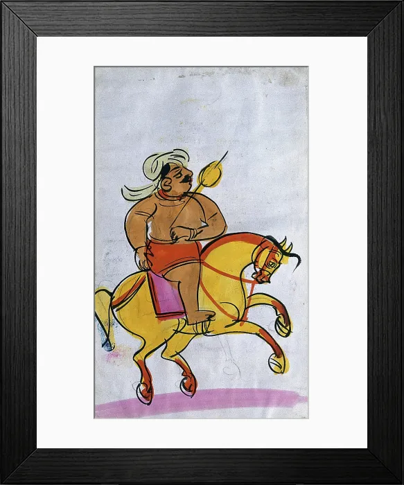 Framed Print : A warrior on horseback. Creator: Unknown Framed Print : A warrior on horseback. Creator: Unknown
