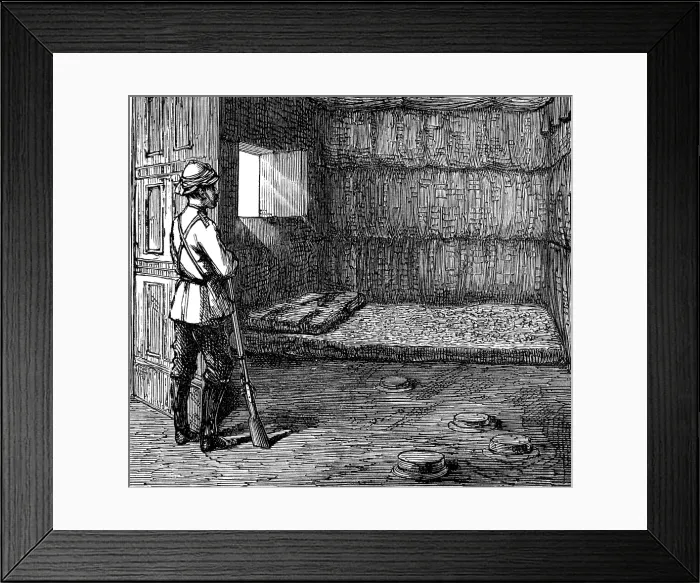 Framed Print : The Queen of Ashantee's bed, 1874. Creator: Unknown. The Queen of Ashantee's bed, 1874. Creator: Unknown Framed Print : The Queen of Ashantee's bed, 1874. Creator: Unknown. The Queen of Ashantee's bed, 1874. Creator: Unknown