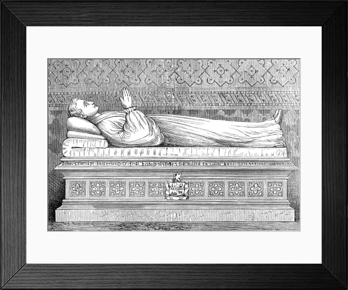 Framed Print : Altar-tomb of the late Bishop Patteson, Christ Church, Sydney, 1874. Creator: Unknown Framed Print : Altar-tomb of the late Bishop Patteson, Christ Church, Sydney, 1874. Creator: Unknown