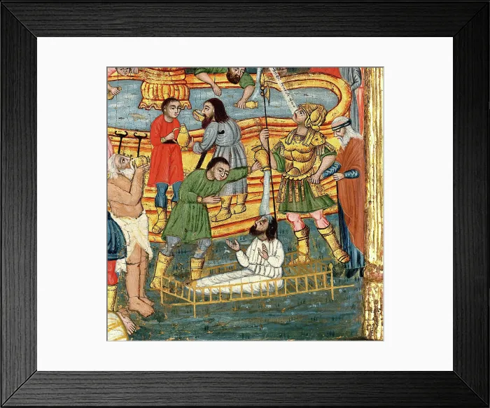 Framed Print : The fountain of life, and saints. Creator: Unknown Framed Print : The fountain of life, and saints. Creator: Unknown