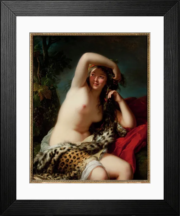 Framed Print : Bacchante, c1785. Creator: Vigee Le Brun, Louise Elisabeth (1755-1842) Framed Print : Bacchante, c1785. Creator: Vigee Le Brun, Louise Elisabeth (1755-1842)