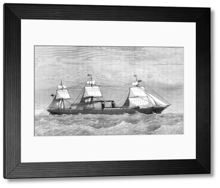 Framed Print : The new Inman steamer City of Richmond, 1874. Creator: Unknown Framed Print : The new Inman steamer City of Richmond, 1874. Creator: Unknown