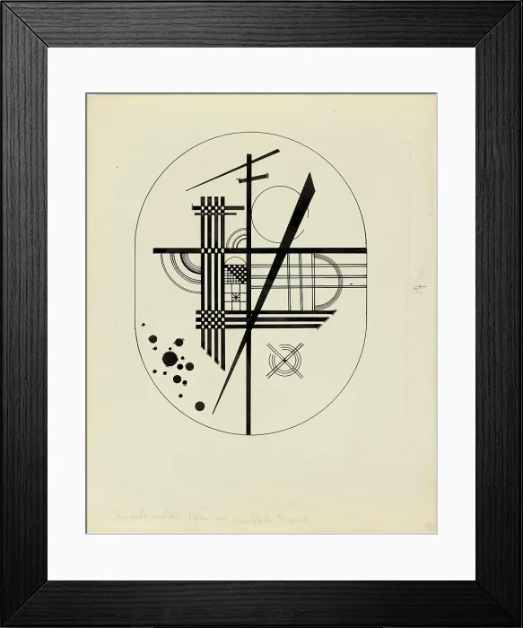 Framed Print : Illustration for Point and Line to Plane, 1925. Creator: Kandinsky, Wassily Vasilyevich (1866-1944) Framed Print : Illustration for Point and Line to Plane, 1925. Creator: Kandinsky, Wassily Vasilyevich (1866-1944)