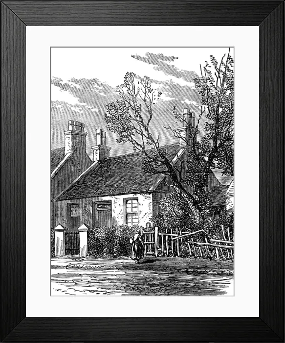Framed Print : House where Livingstone dwelt in his youth, 1874. Creator: Unknown Framed Print : House where Livingstone dwelt in his youth, 1874. Creator: Unknown