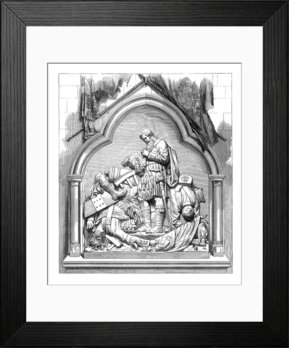 Framed Print : Monument to the 42nd Highlanders in Dunkeld Cathedral, 1874. Creator: Unknown Framed Print : Monument to the 42nd Highlanders in Dunkeld Cathedral, 1874. Creator: Unknown