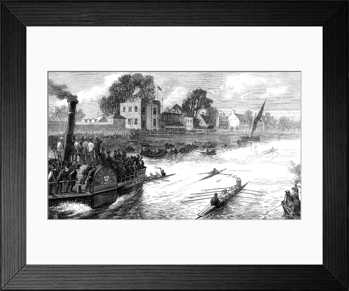 Framed Print : Scullers race for the Championship of the Thames: the finish, 1874. Creator: Unknown. Scullers race for the Championship of the Thames: the finish, 1874. Creator: Unknown Framed Print : Scullers race for the Championship of the Thames: the finish, 1874. Creator: Unknown. Scullers race for the Championship of the Thames: the finish, 1874. Creator: Unknown