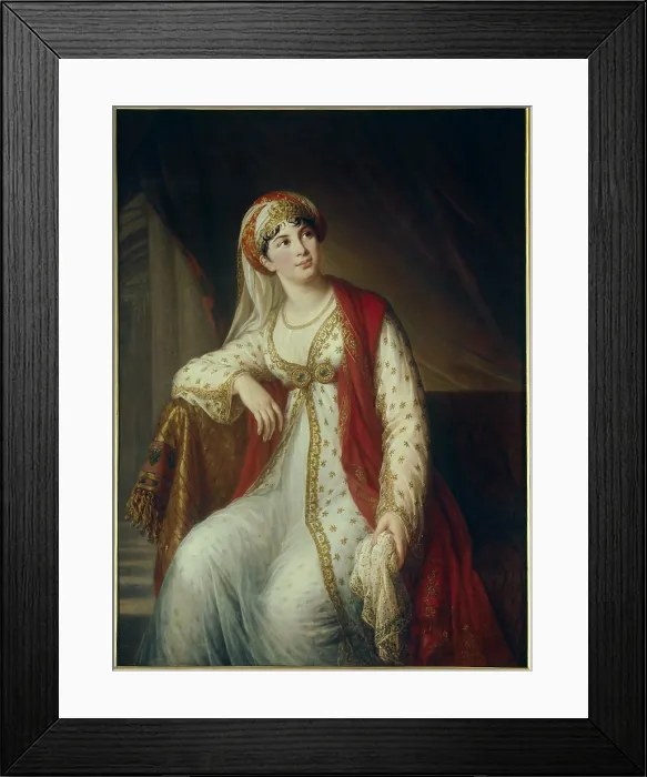 Framed Print : Portrait of the singer Giuseppina Grassini (1773-1850) as Zaira, c1805. Creator: Vigee Le Brun, Louise Elisabeth (1755-1842)