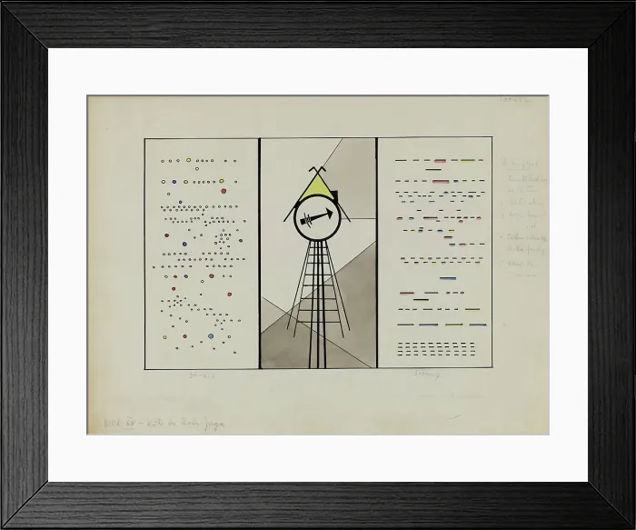 Framed Print : Picture XV. Hut of Baba Yaga, 1928. Creator: Kandinsky, Wassily Vasilyevich (1866-1944) Framed Print : Picture XV. Hut of Baba Yaga, 1928. Creator: Kandinsky, Wassily Vasilyevich (1866-1944)